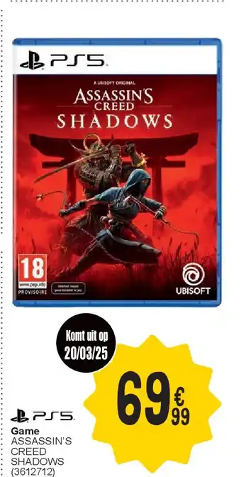 Cora Game ASSASSIN’S CREED SHADOWS aanbieding