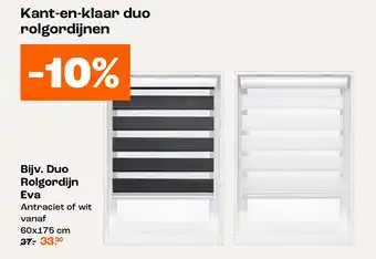 Kwantum Kant-en-klaar duo rolgordijn Eva aanbieding