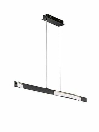 Zelfbouwmarkt Hanglamp Led Zwart Mat 18w 1100lm Dimmer Lengte 95cm aanbieding