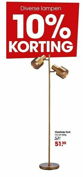 Kwantum Vloerlamp turai aanbieding