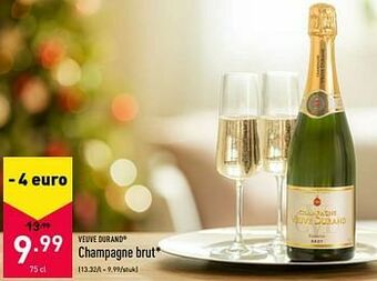 ALDI Veuve durand champagne brut aanbieding