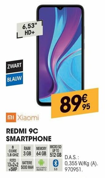 Electro Depot Xiaomi Redmi 9C Smartphone aanbieding