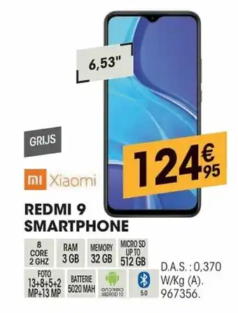 Electro Depot Xiaomi Redmi 9 Smartphone aanbieding