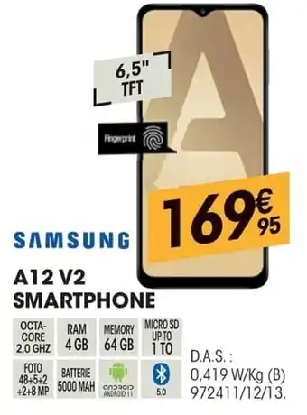 Electro Depot Samsung A12 V2 Smartphone aanbieding