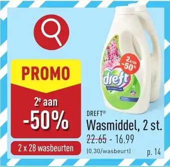 ALDI Dreft Wasmiddel aanbieding