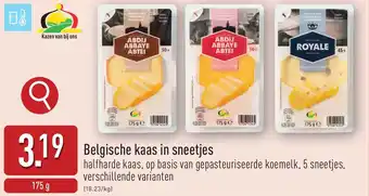 ALDI Belgische kaas in sneetjes aanbieding