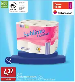 ALDI Sublimo Comforttoiletpapier aanbieding