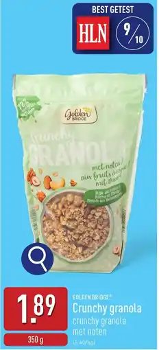 ALDI Golden bridge Crunchy granola aanbieding