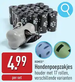 ALDI Romeo Hondenpoepzakjes aanbieding