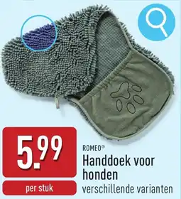 ALDI Romeo Handdoek voor honden aanbieding