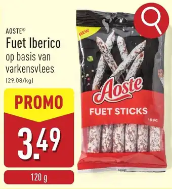 ALDI Aoste Fuet Iberico aanbieding