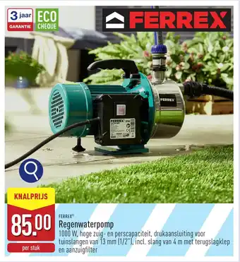 ALDI Ferrex Regenwaterpomp aanbieding