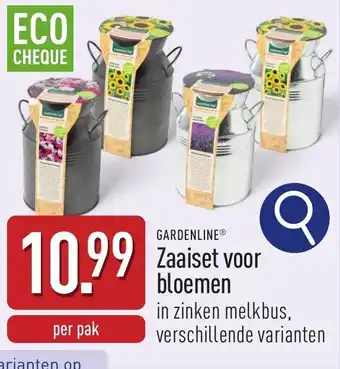 ALDI Gardenline Zaaiset voor bloemen aanbieding