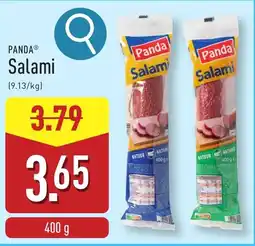 ALDI Panda Salami aanbieding