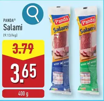 ALDI Panda Salami aanbieding