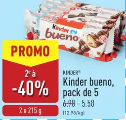 ALDI Kinder kinder bueno pack de 5 aanbieding