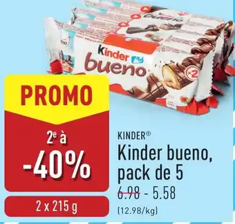 ALDI Kinder kinder bueno pack de 5 aanbieding