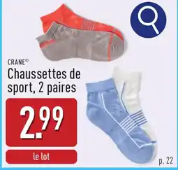 ALDI Crane chaussettes de sport aanbieding