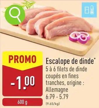 ALDI Escalope de dinde aanbieding