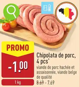 ALDI Chipolata de porc aanbieding