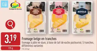 ALDI Fromage belge en tranches aanbieding