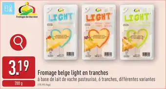 ALDI Fromage belge light en tranches aanbieding