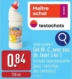 ALDI Twido cleaning gel W.-C. avec eau de javel 3 en 1 aanbieding