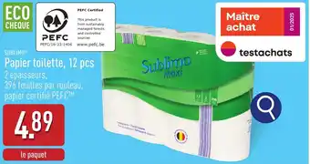 ALDI Sublimo papier toilette aanbieding