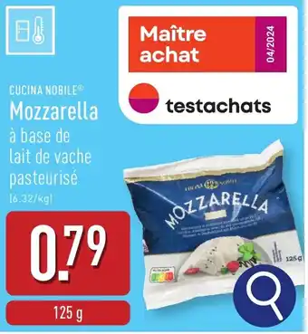 ALDI Cucina nobile mozzarella aanbieding