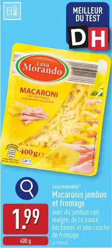 ALDI Casa morando macaronis jambon et fromage aanbieding