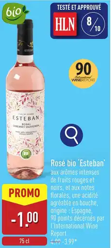 ALDI Esteban Rosé bio aanbieding