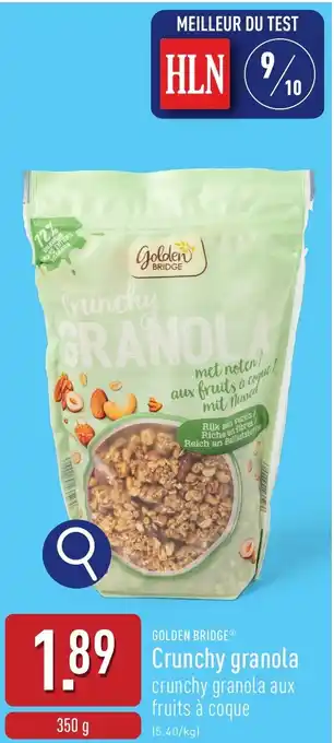 ALDI Golden bridge crunchy granola aanbieding