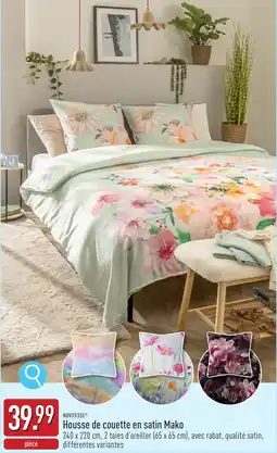 ALDI Novitesse housse de couette en satin mako aanbieding