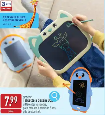 ALDI Playland tablette à dessin IC aanbieding