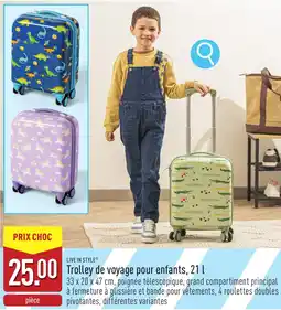 ALDI Live in style trolley de voyage pour enfants aanbieding