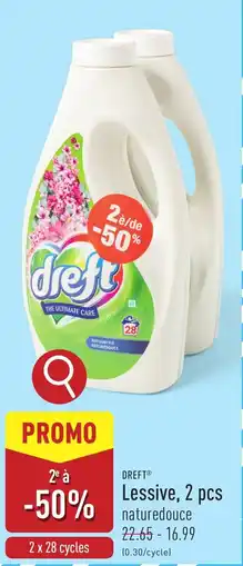 ALDI Dreft lessive aanbieding