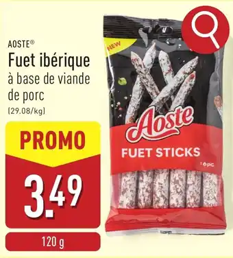 ALDI Aoste Fuet ibérique aanbieding