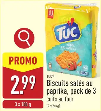 ALDI TUC Biscuits salés au paprika aanbieding