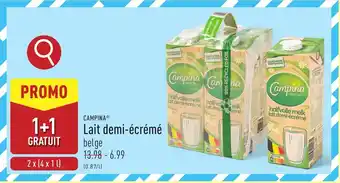 ALDI Campina Lait demi-écrémé aanbieding