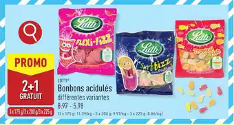 ALDI Lutti Bonbons acidulés aanbieding