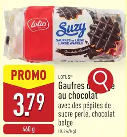 ALDI Lotus Gaufres au chocolat aanbieding