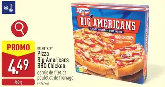 ALDI Dr.Oetker Pizza Big Americans BBQ Chicken aanbieding