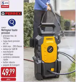 ALDI Ferrex Nettoyeur haute pression aanbieding