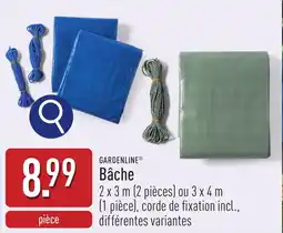 ALDI Gardenline Bâche aanbieding