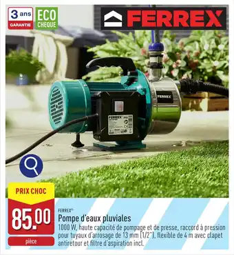 ALDI Ferrex Pompe d'eaux Pluviales aanbieding