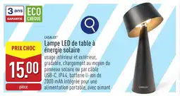 ALDI Casalux Lampe LED de table à énergie Solaire aanbieding