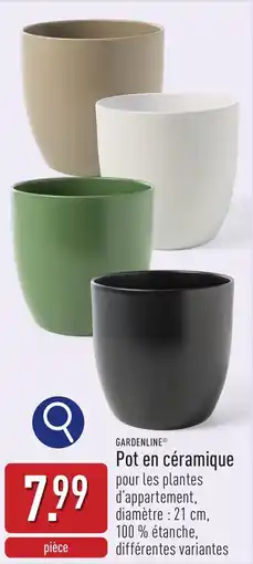 ALDI Gardenline Pot en céramique aanbieding