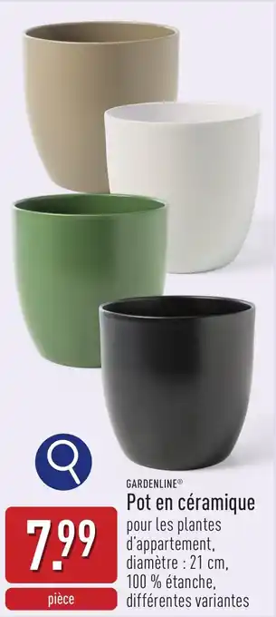 ALDI Gardenline Pot en céramique aanbieding