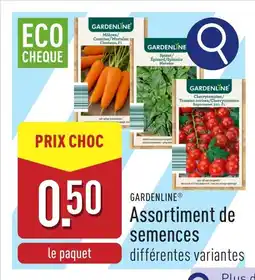 ALDI Gardenline Assortiment de semences aanbieding