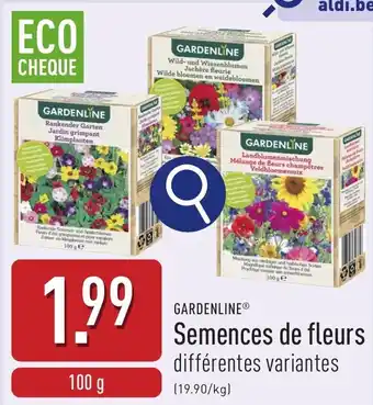 ALDI Gardenline Semences de Fleurs aanbieding